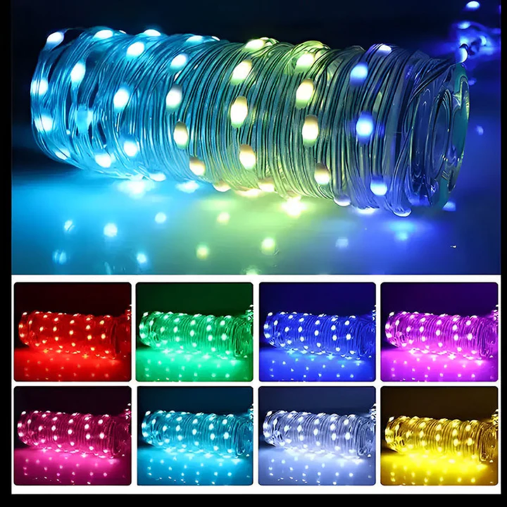 GlowVibe™ – Ghirlande LED colorate con telecomando