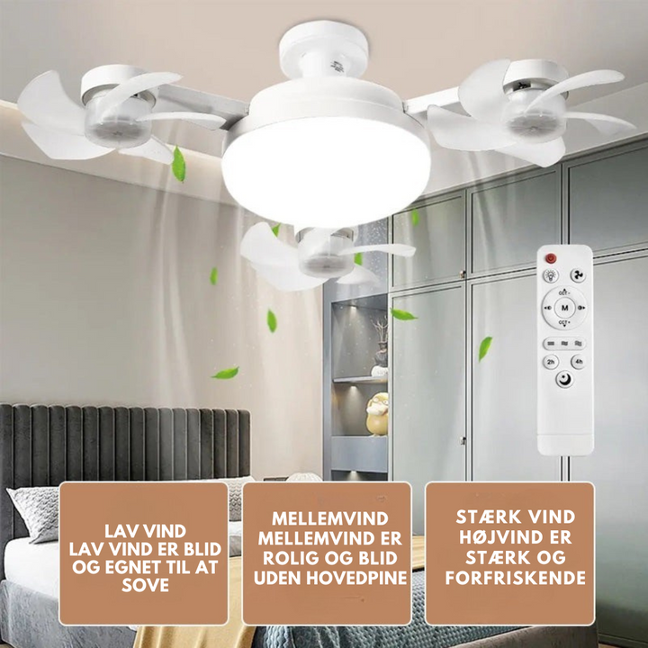 AeroGlow™ – Ventilatore da soffitto con tecnologia drone
