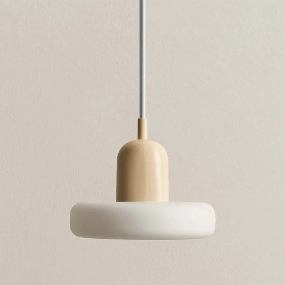 MorandiGlow: Lampada a sospensione minimalista in vetro e metallo in stile scandinavo – per sala da pranzo e soggiorno