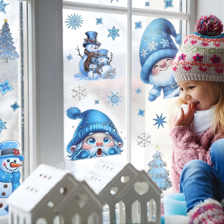 WinterGlow™ – Autocollants de fenêtre de Noël scintillants