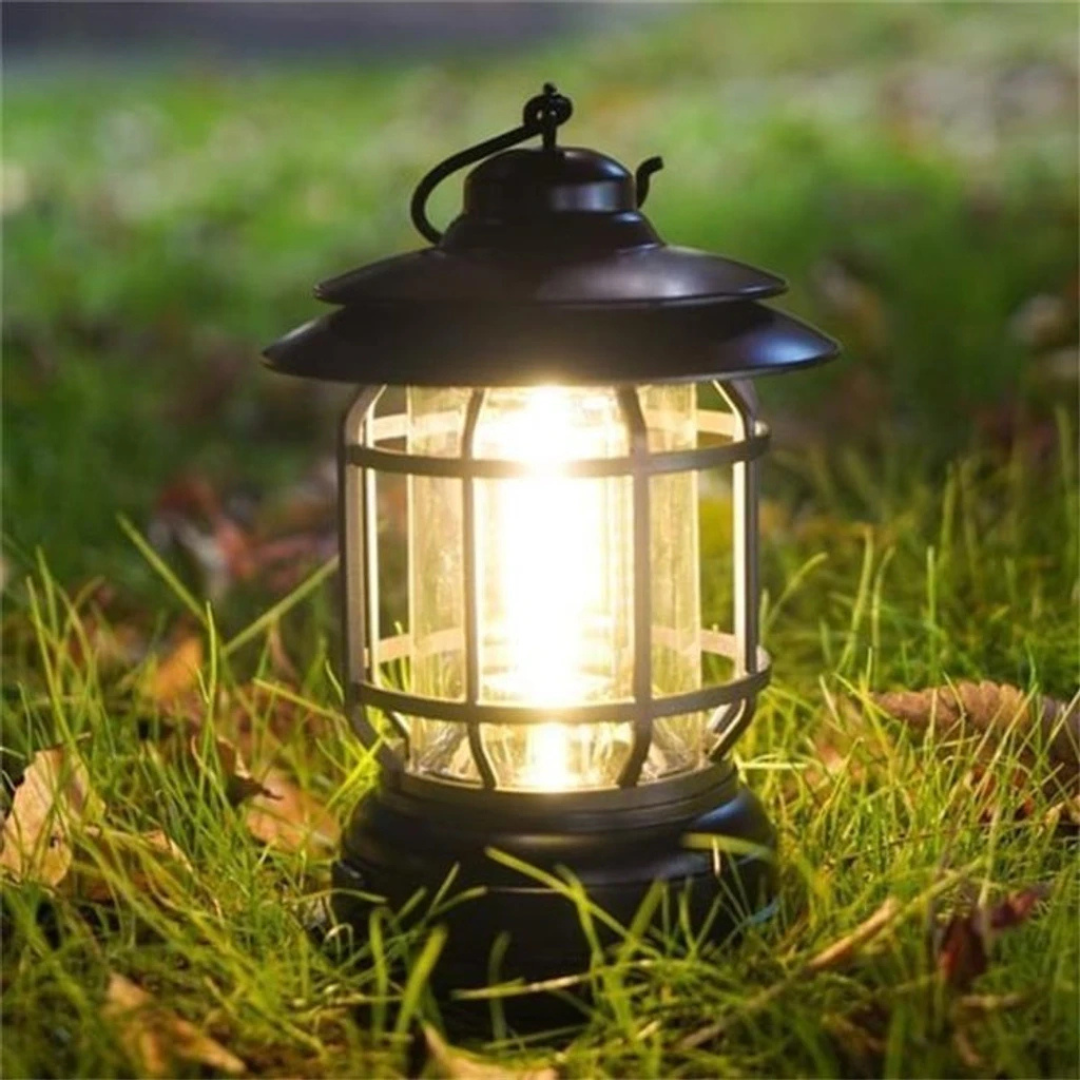 LumiCamp™ – Lampe de Camping Rétro Portable