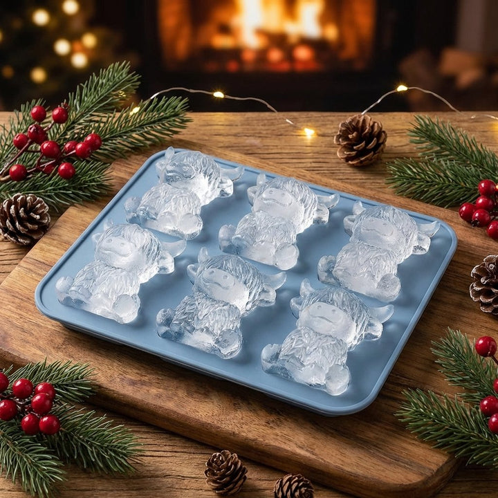 FrostMoo™ – Stampo per Ghiaccio 3D con Bestiame delle Highlands Scozzesi
