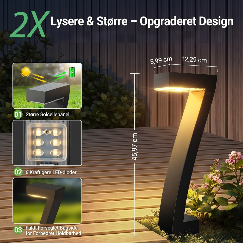 ZenPath™ – Éclairage Solaire Moderne pour Chemins et Jardins
