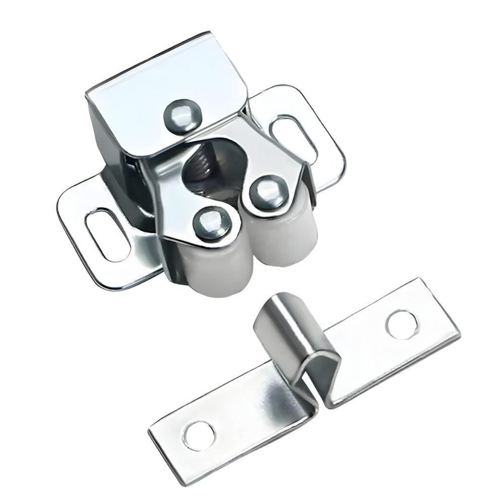 QuietLock™ – Serratura a rotolo con pulsante in acciaio inossidabile