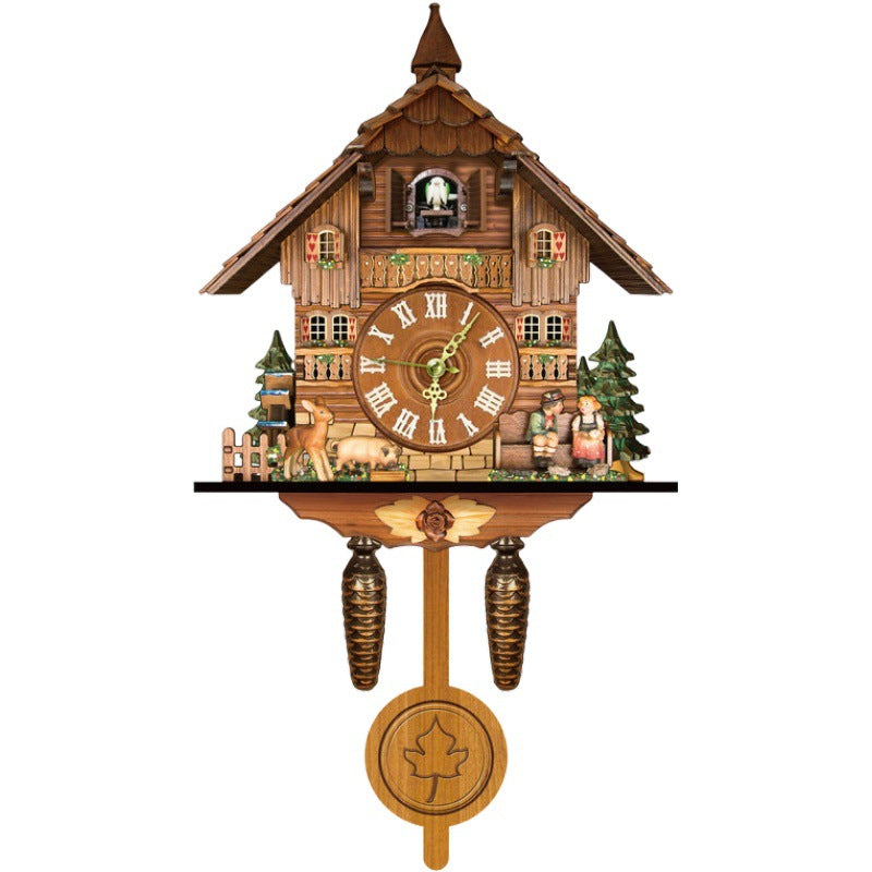Orologio a cucù in legno TimberTock™ Incantevole Bosco