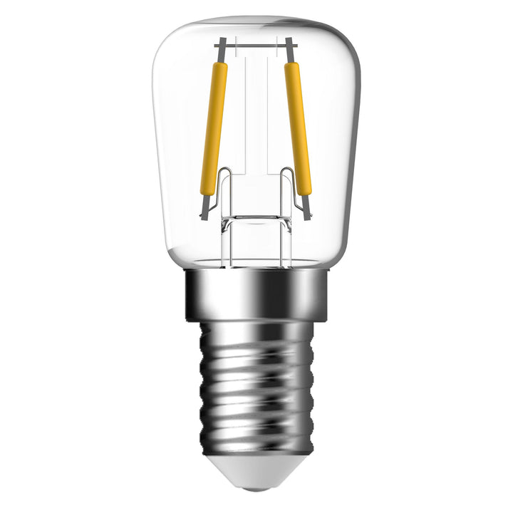 E14 100lm 1.2w T25 LED Filamento Luce Bianca Calda