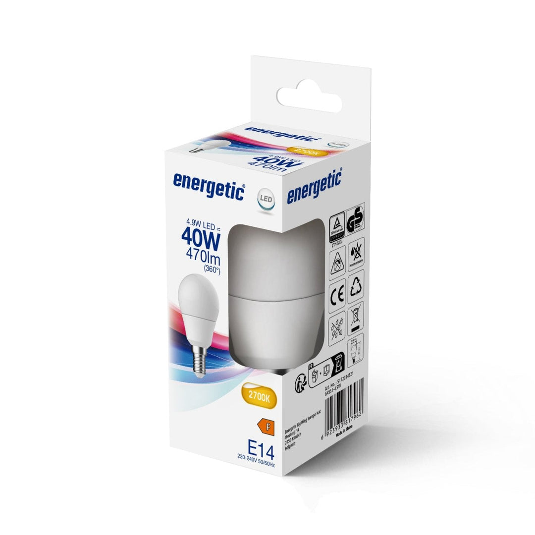 E14 Golf G45 4.9w 470lm Bianco Caldo 2700k Lampadina LED (40w eqv)