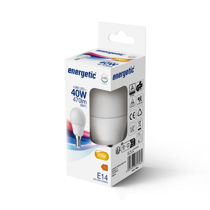 E14 Golf G45 4.9w 470lm Bianco Caldo 2700k Lampadina LED (40w eqv)