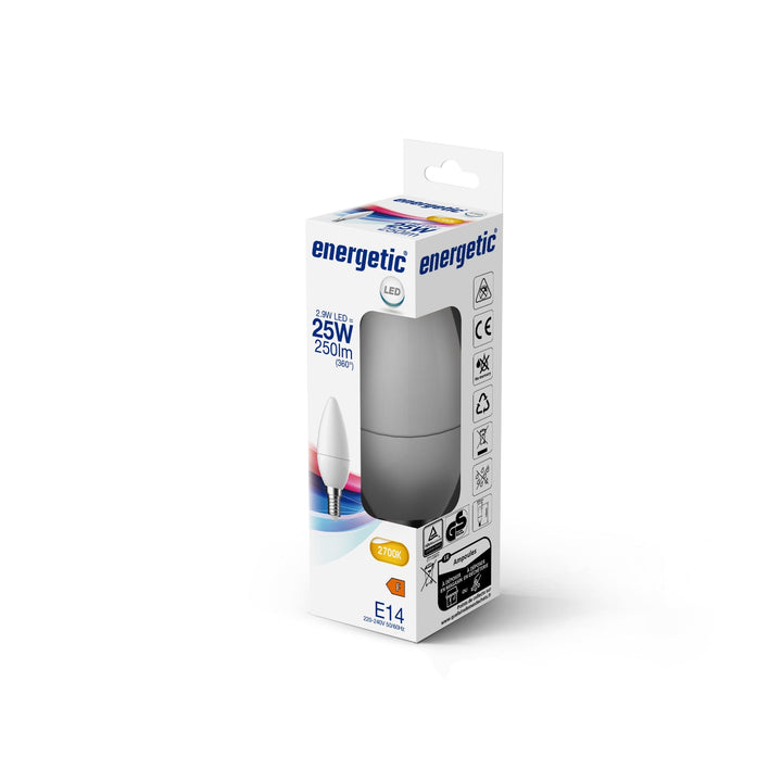 C35 | E14 | 250lm | Bianco Caldo 2700k (equivalente a 25w)
