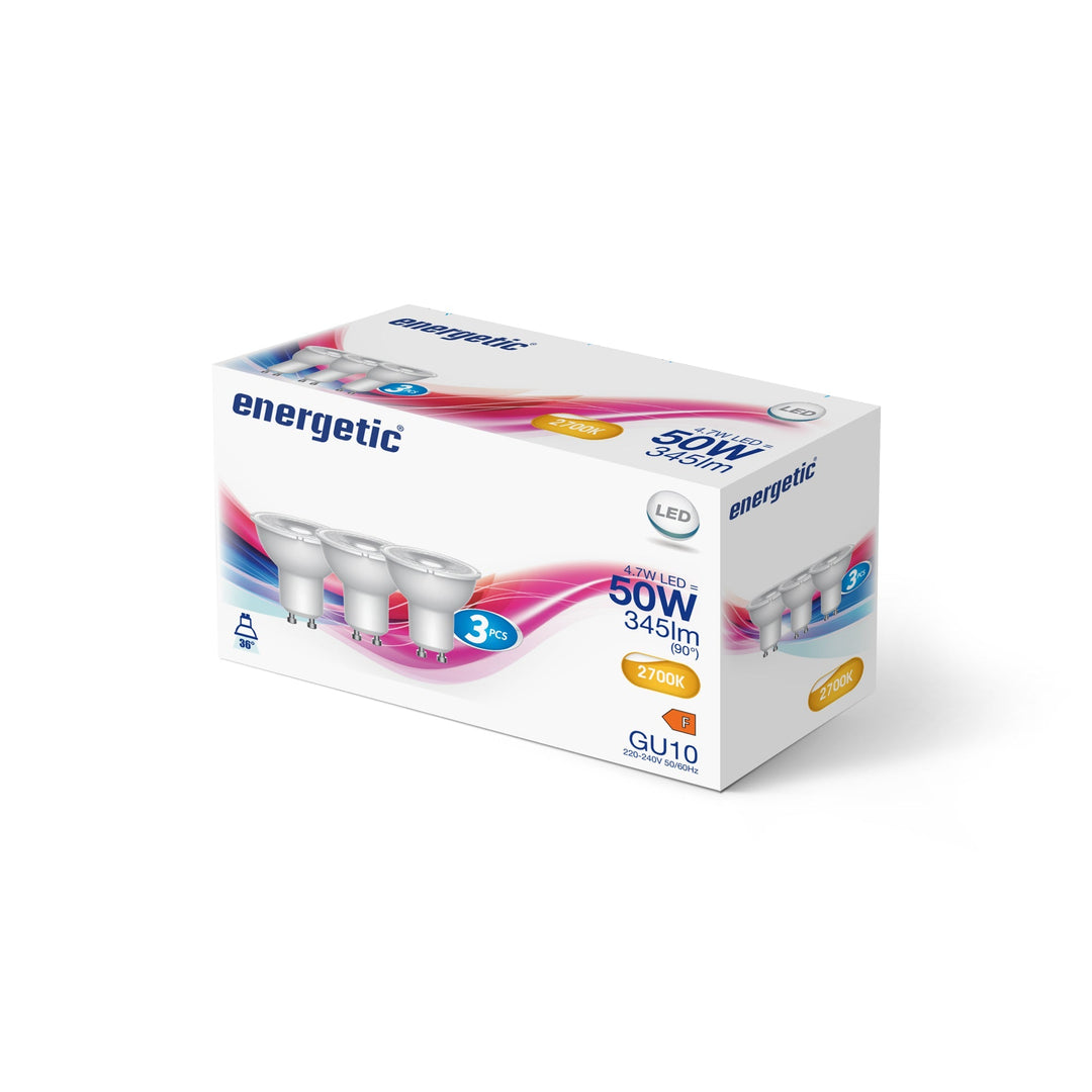 PAR16 | GU10 | 345lm | 2700k (equivalente a 50w)