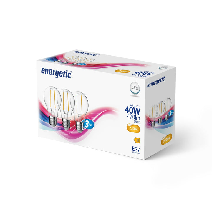 A60 | E27 | 470lm | 2700k (equivalente a 40w)