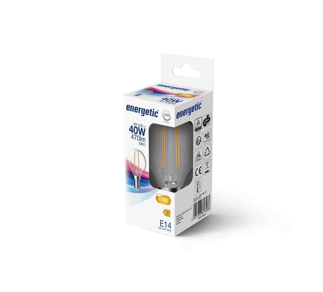 G45 | E14 | 470lm | 2700k (equivalente a 40w)