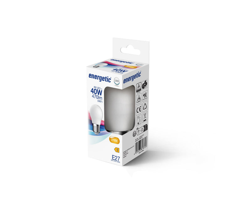 G45 | E27 | Vetro Opalino | 470lm | 2700k (equivalente a 40w)