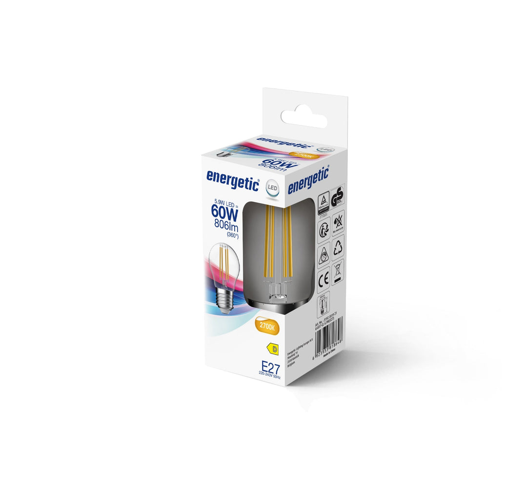 G45 | E27 | 806lm | 2700k (equivalente a 60w)