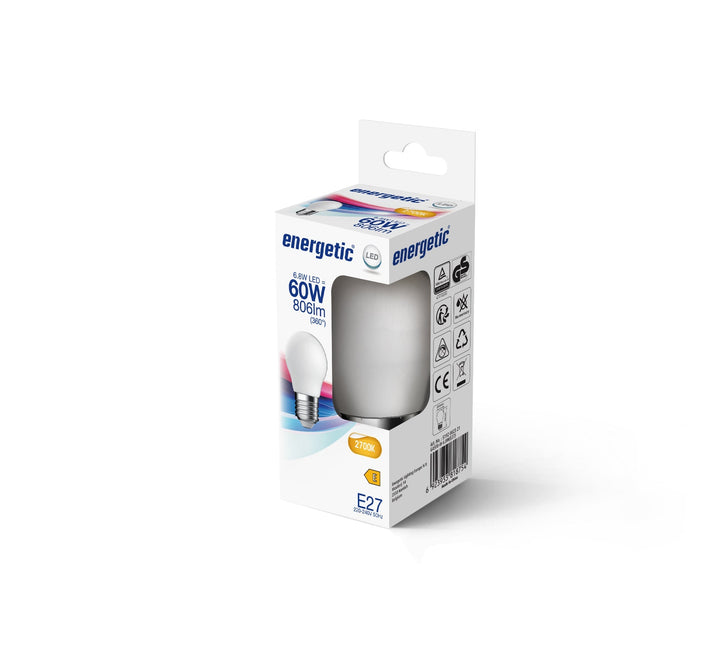 G45 | E27 | Vetro Opalino | 806lm | 2700k (60w eqv)