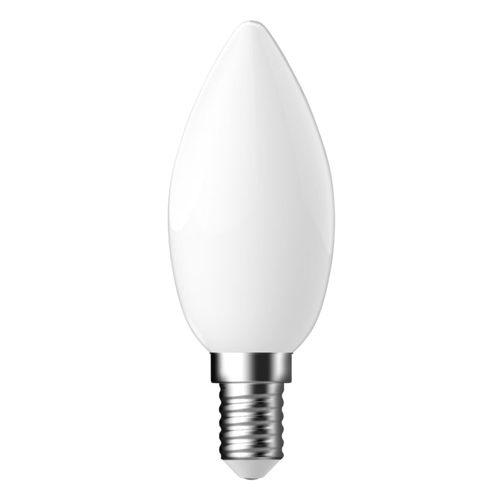 C35 | E14 | Vetro Opalino | 806lm | 2700k (equivalente 60w)