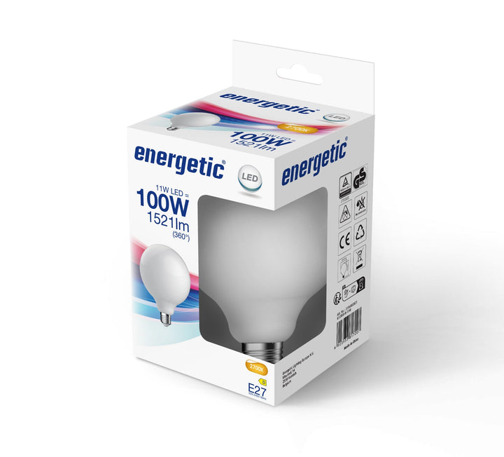 E27 1521lm 11w G120 Globo LED Opale Lampadina
