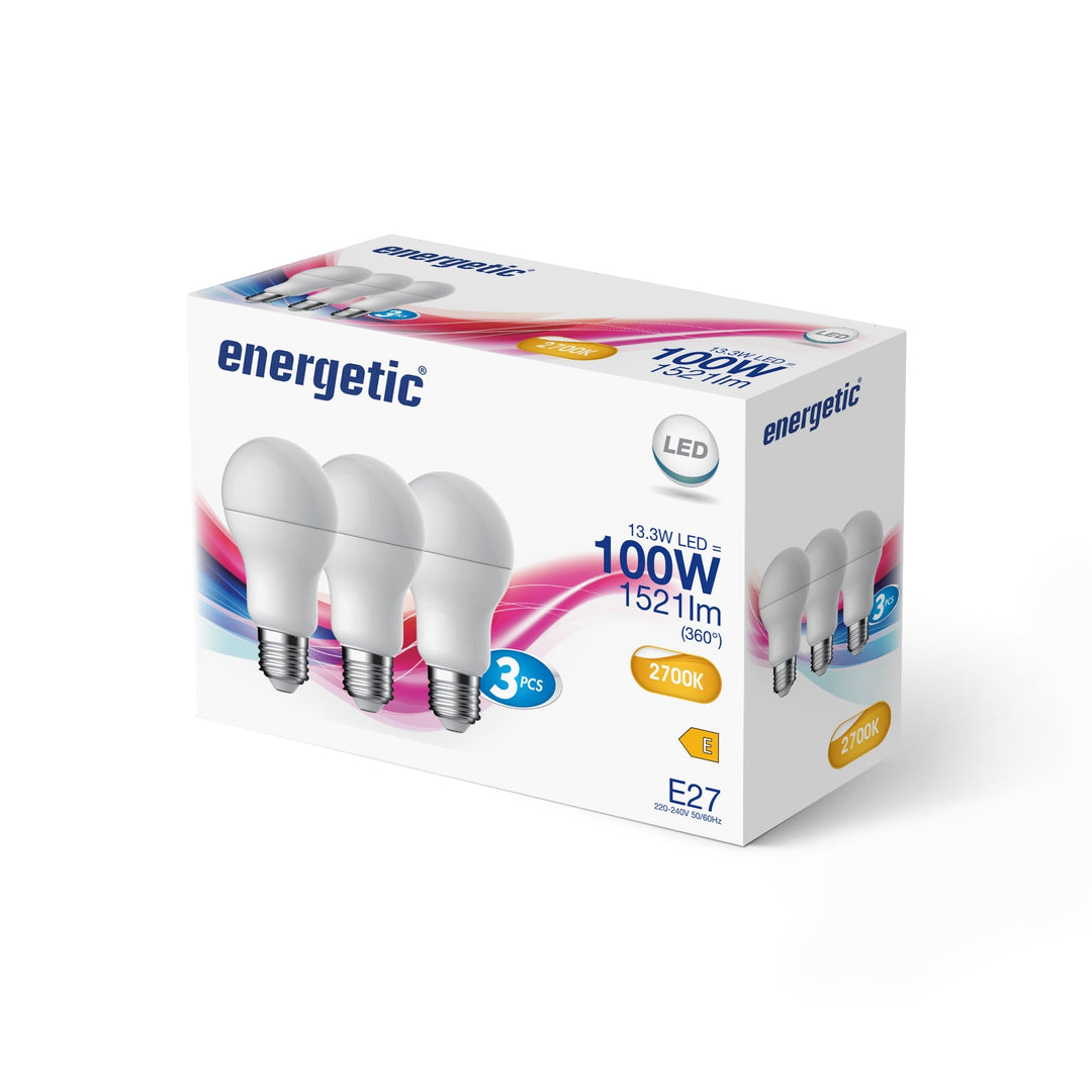 E27 GLS 1521lm Bianco Caldo 2700k (equivalente a 100w) (Pacco da 3)