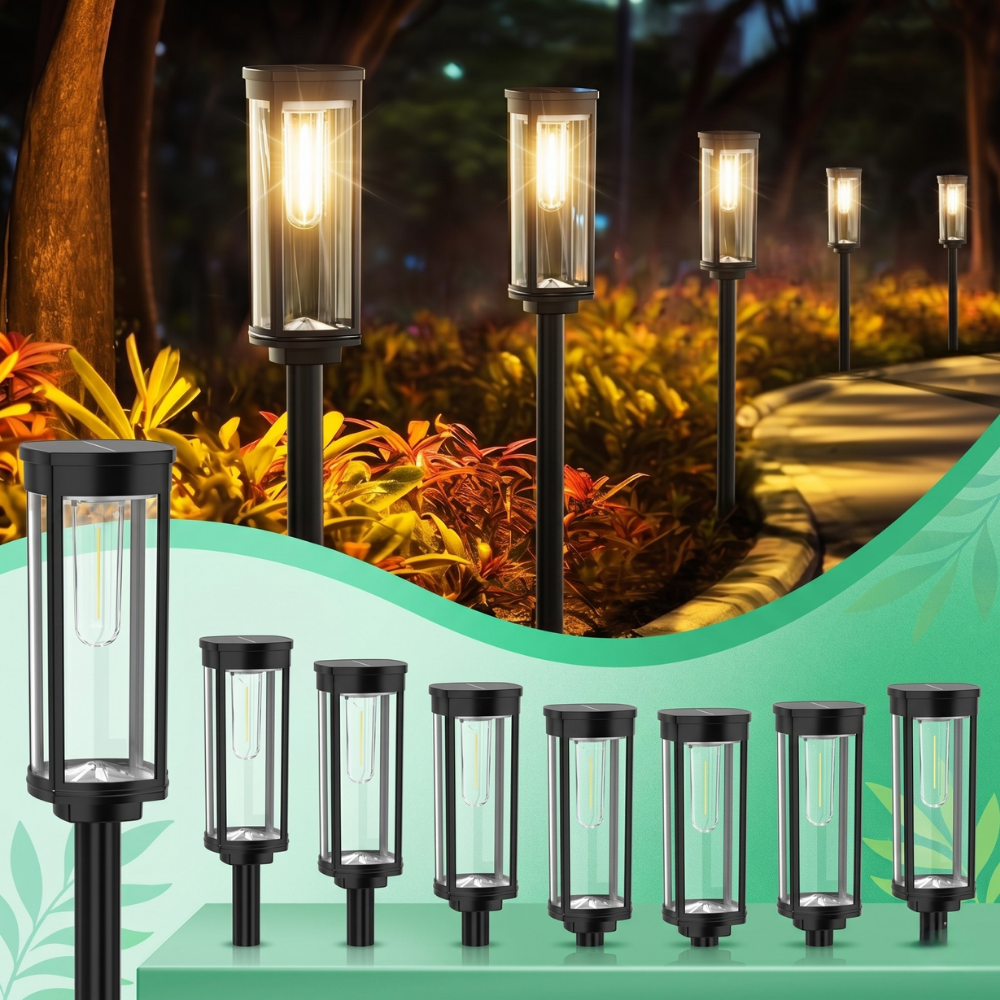 SolaraGlow™ – Lampade solari retrò per il sentiero del giardino