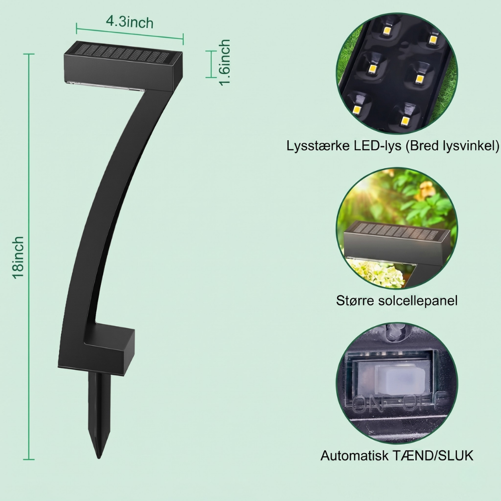 ZenPath™ – Éclairage Solaire Moderne pour Chemins et Jardins