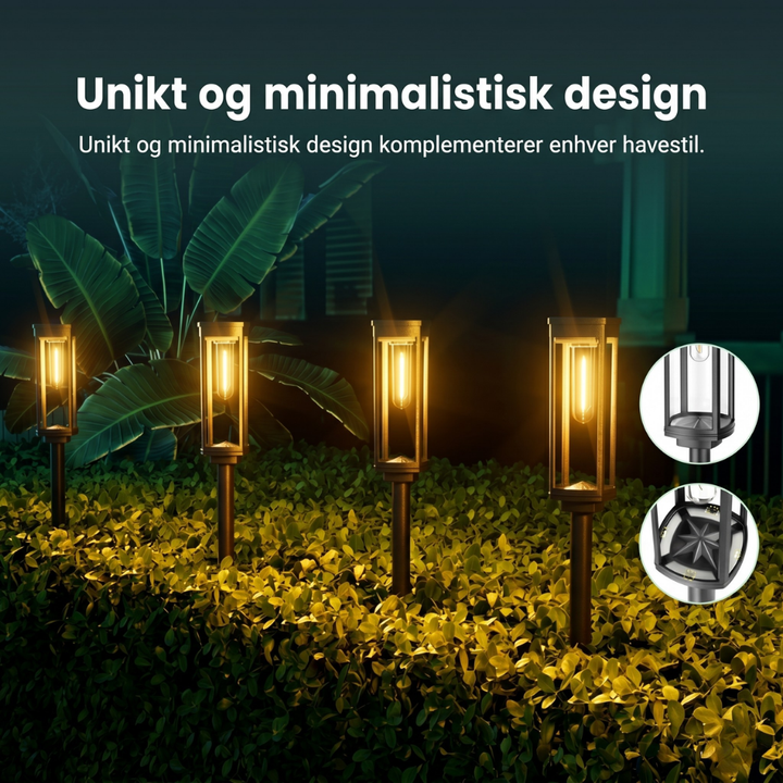 SolaraGlow™ – Lampade solari retrò per il sentiero del giardino
