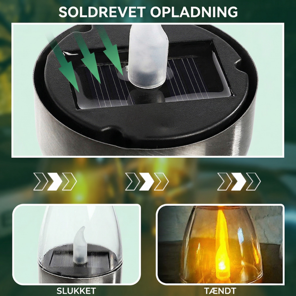 Amberis™ – Lampe de table solaire anti-flamme pour le jardin