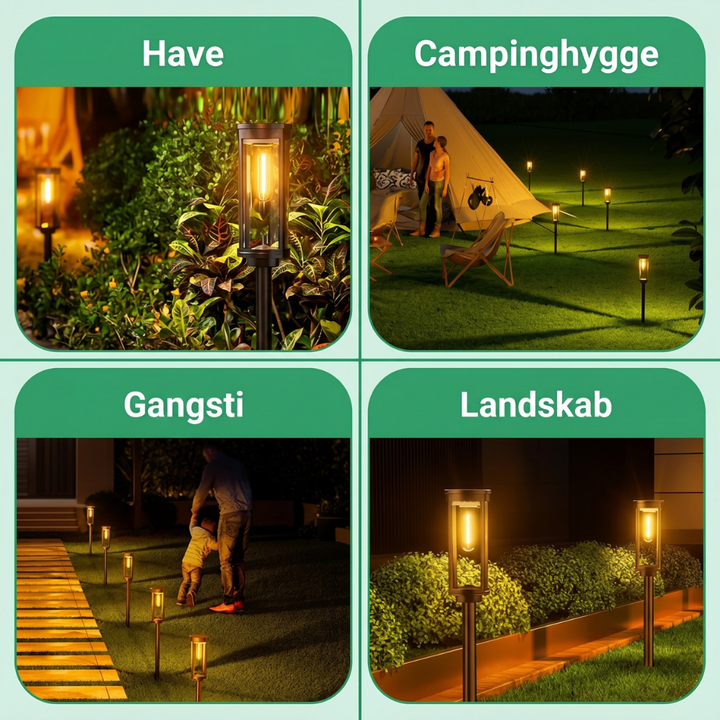 SolaraGlow™ – Lampade solari retrò per il sentiero del giardino