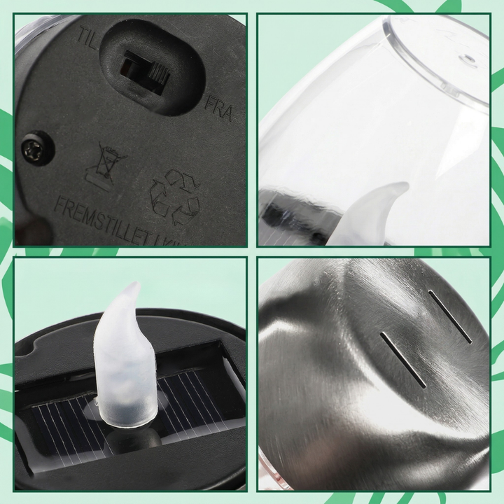 Amberis™ – Lampe de table solaire anti-flamme pour le jardin