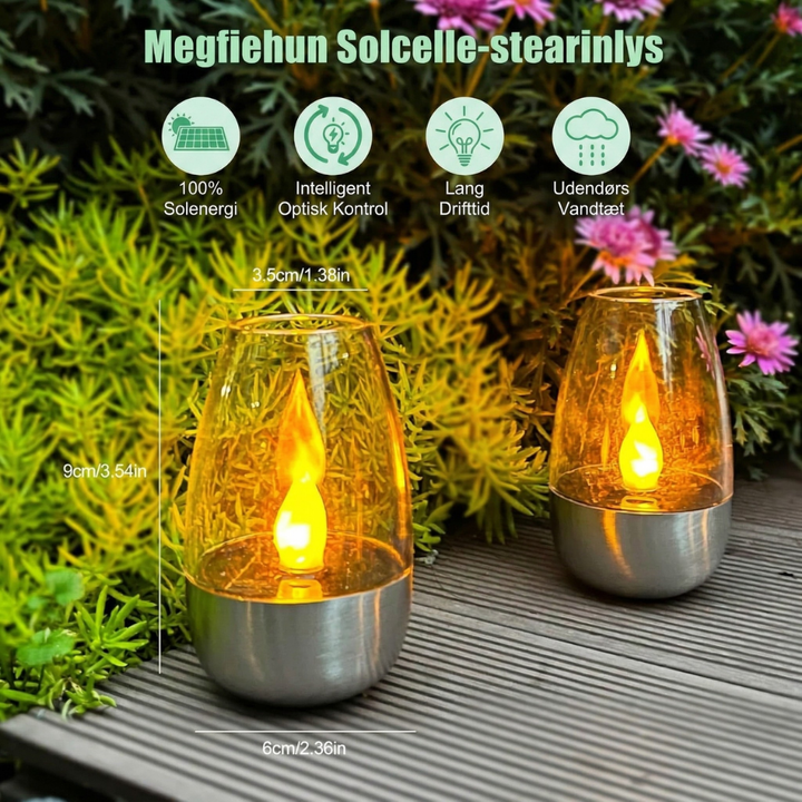 Amberis™ – Lampe de table solaire anti-flamme pour le jardin