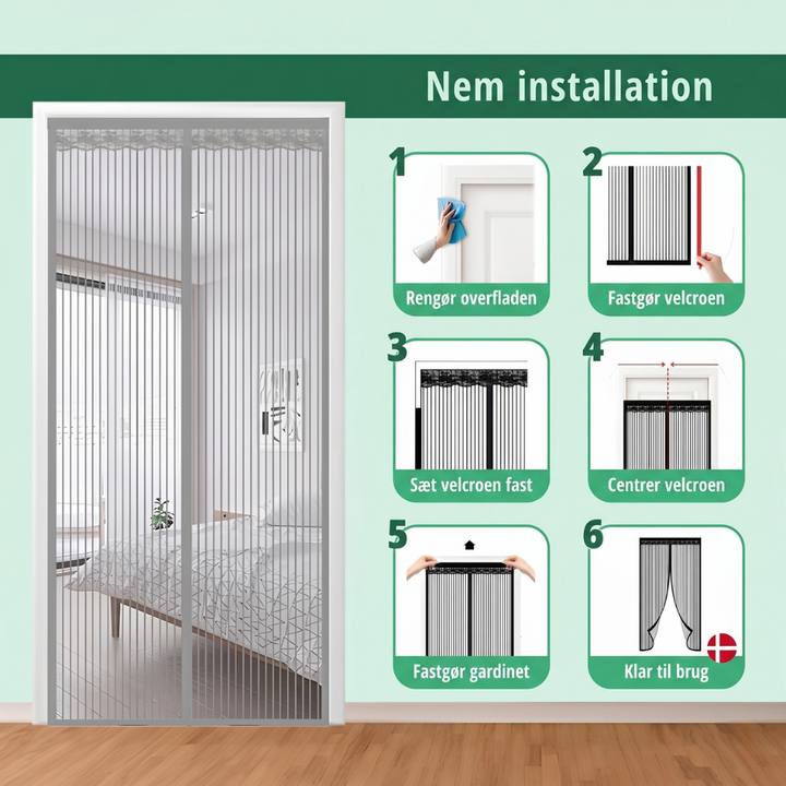 SafeShield™ – Tenda Magnetica per Insetti Potente per Porta