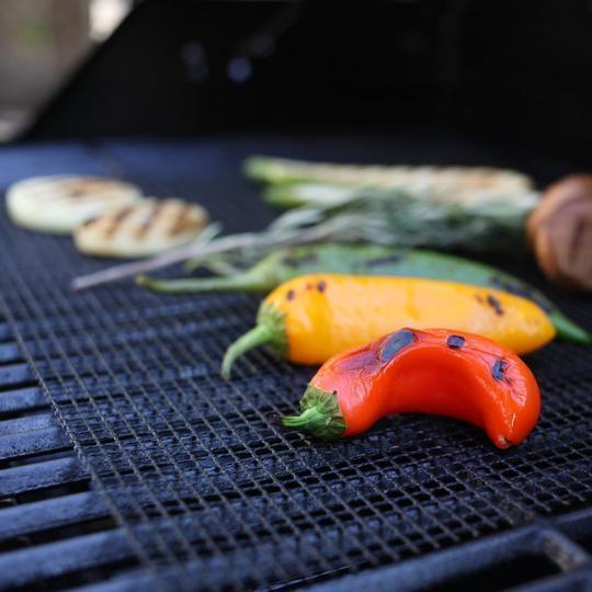 Tappetino per griglia con rivestimento antiaderente per BBQ