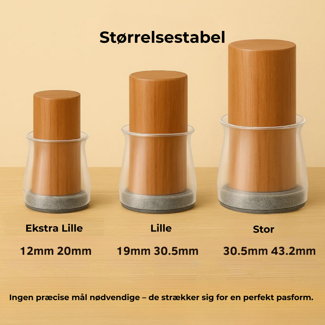 SilentGlide™ – Protezioni premium per piedi di sedia