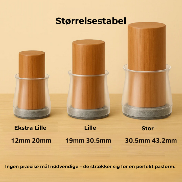 SilentGlide™ – Protezioni premium per piedi di sedia