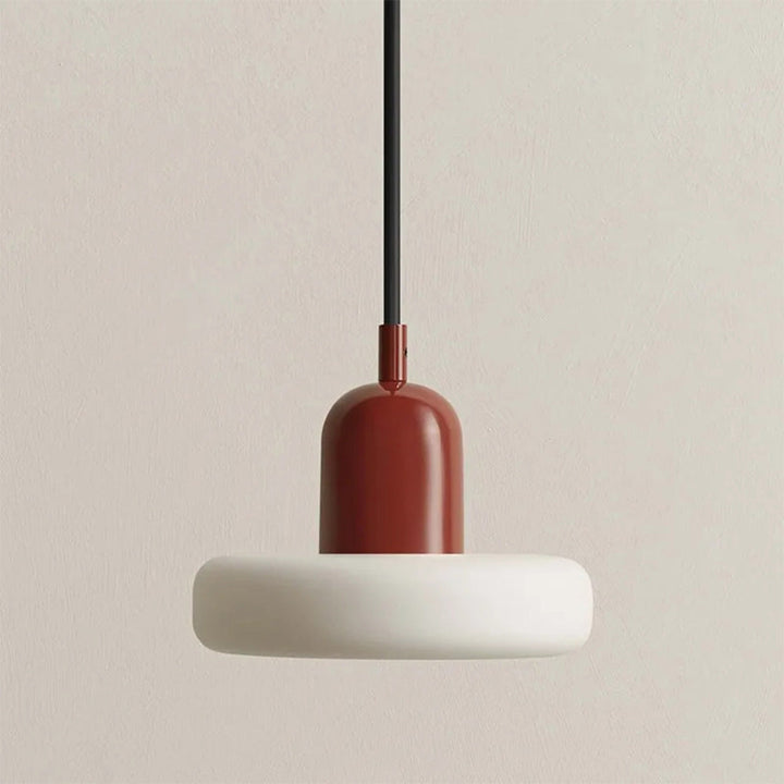 MorandiGlow: Lampada a sospensione minimalista in vetro e metallo in stile scandinavo – per sala da pranzo e soggiorno