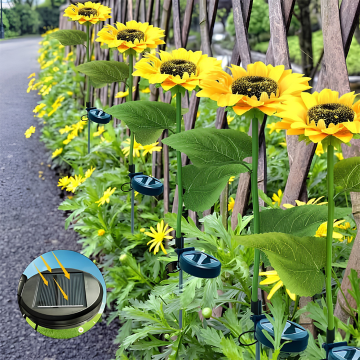 SunBloom™ – Lampada a girasole solare con LED per il giardino
