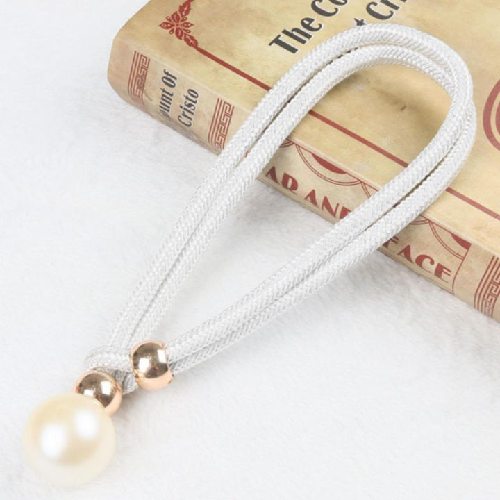 Fascia per Tende in Perle Lucide | Set da 2 Pezzi