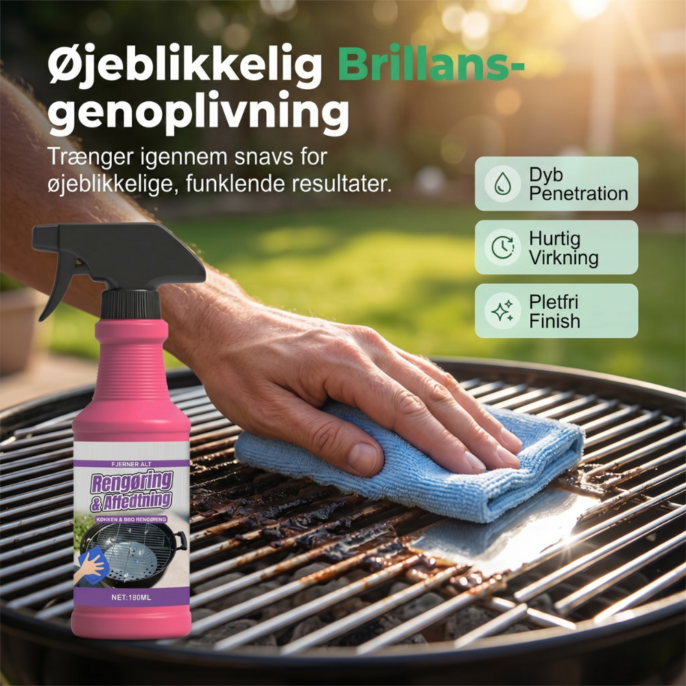 SearClean™ – Spray detergente per grasso BBQ ad azione rapida