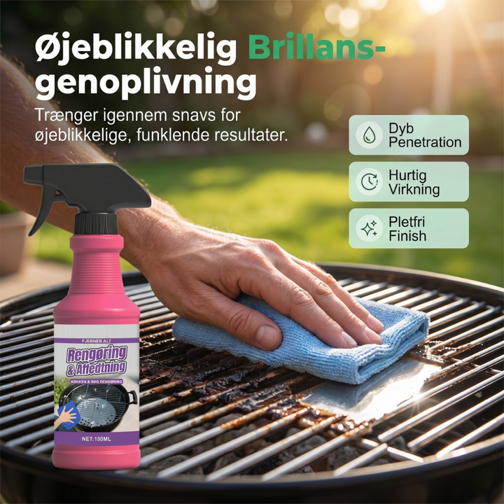 SearClean™ – Spray detergente per grasso BBQ ad azione rapida