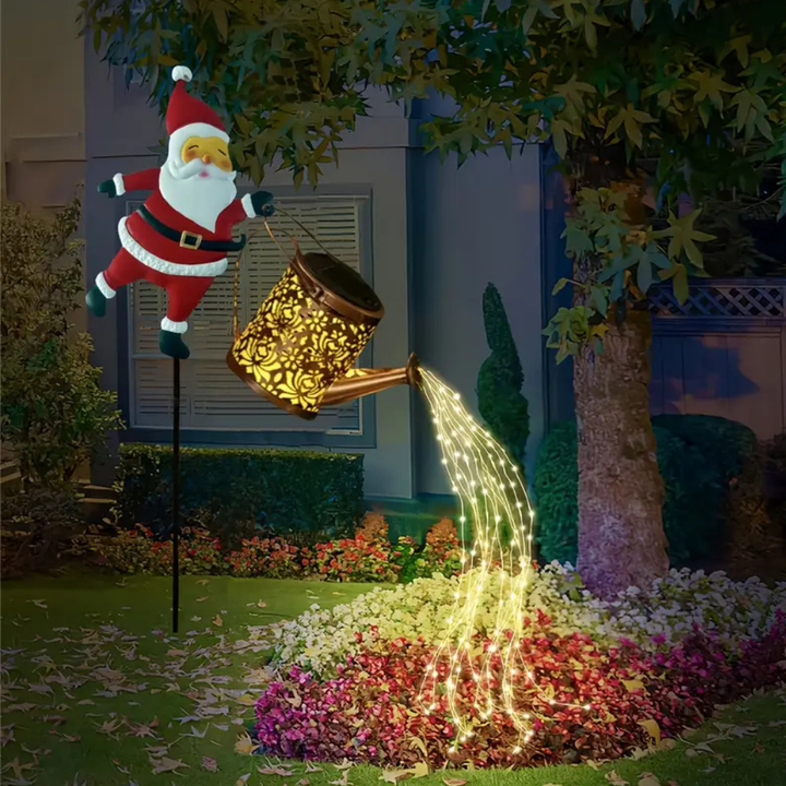 NoelPour™ – Lampe de Jardin à Panneaux Solaires de Père Noël