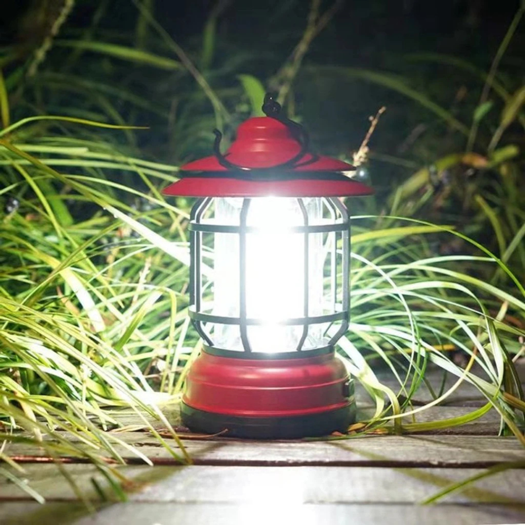 LumiCamp™ – Lampe de Camping Rétro Portable