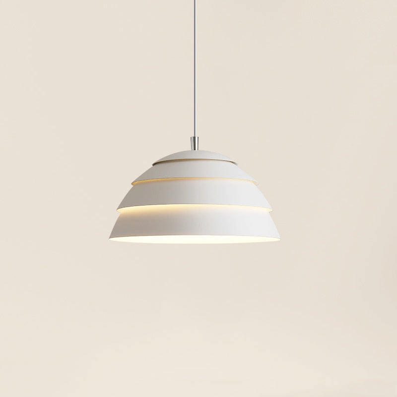 NordDome: Lampada a sospensione moderna in stile nordico con cupola in alluminio e LED – per ristoranti e cucine abitative