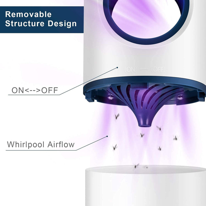 Trappola per Zanzare e Mosche con Luce UV per Uso Interno/Esterno