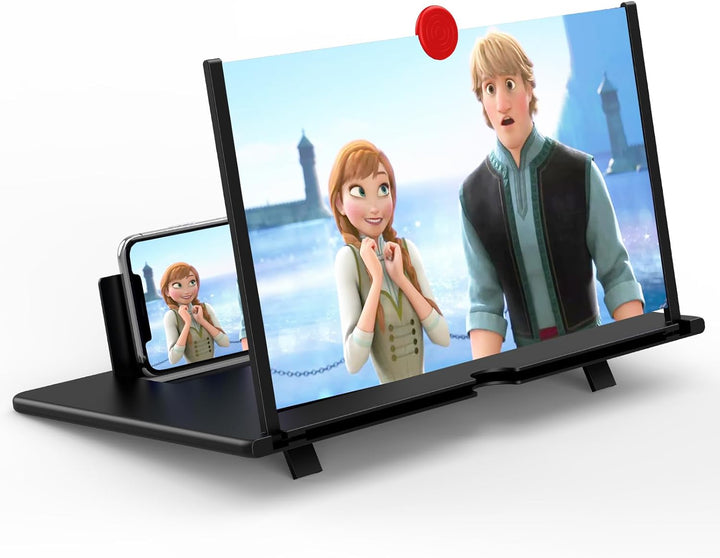 Amplificatore di Schermo per Telefono da 12 Pollici Pieghevole Senza Batteria Aumentatore per Film, Video e Giochi Ritorno a Scuola 2025