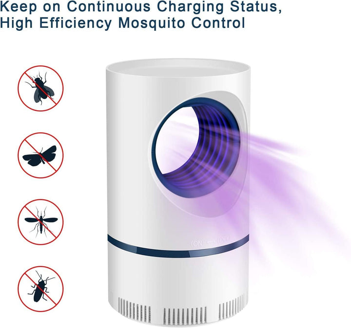 Trappola per Zanzare e Mosche con Luce UV per Uso Interno/Esterno