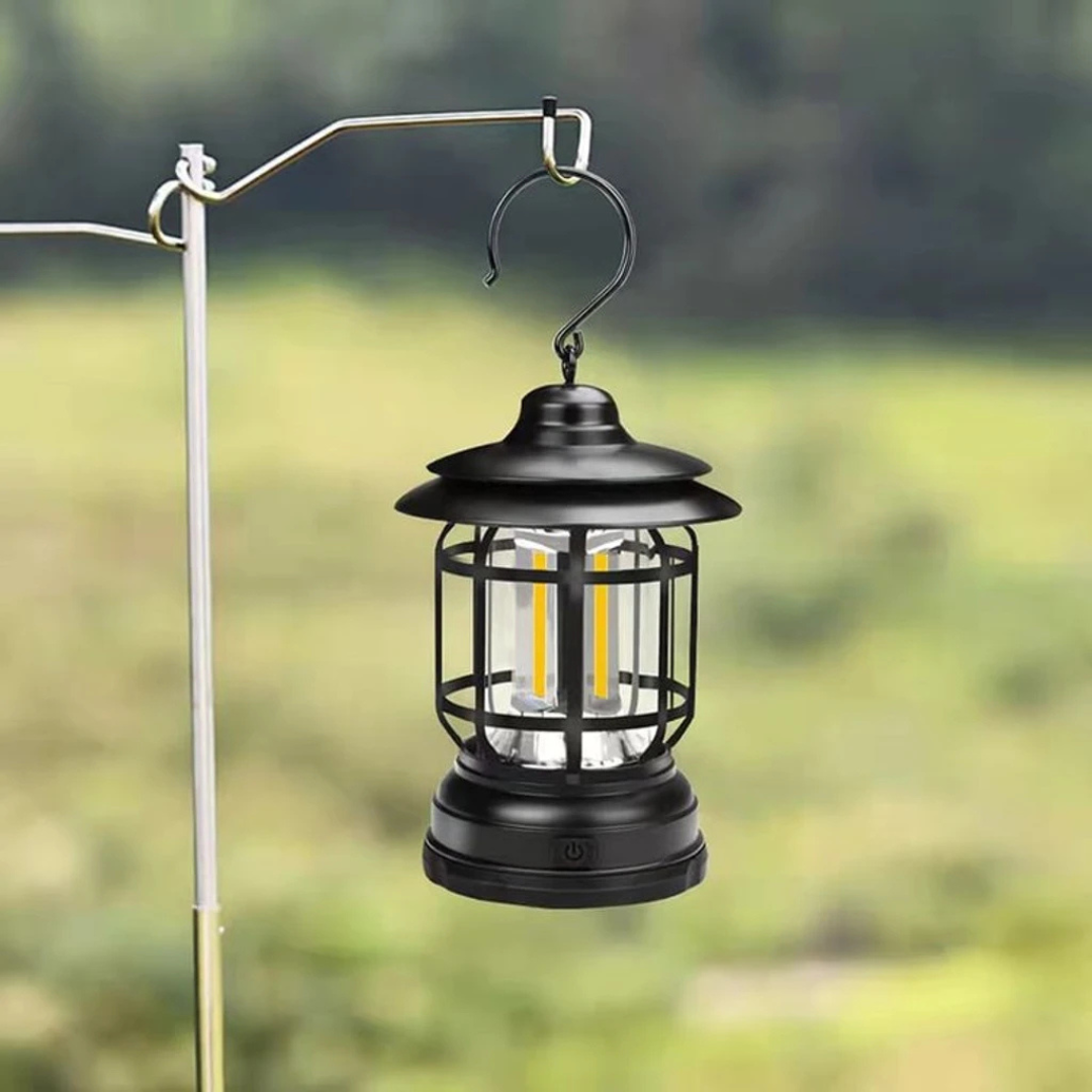 LumiCamp™ – Lampe de Camping Rétro Portable