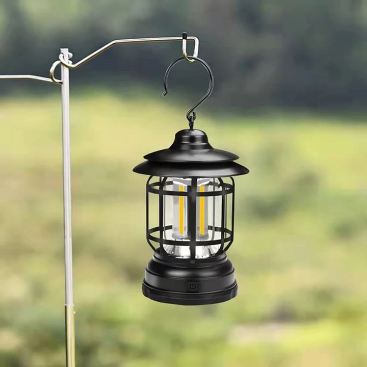 LumiCamp™ – Lampe de Camping Rétro Portable
