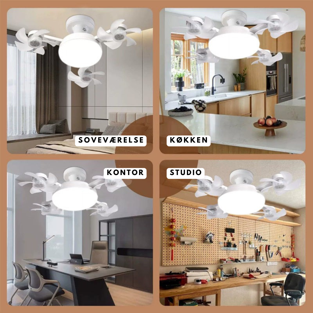AeroGlow™ – Ventilatore da soffitto con tecnologia drone