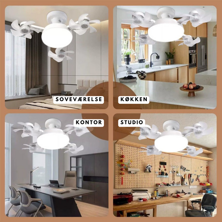 AeroGlow™ – Ventilatore da soffitto con tecnologia drone