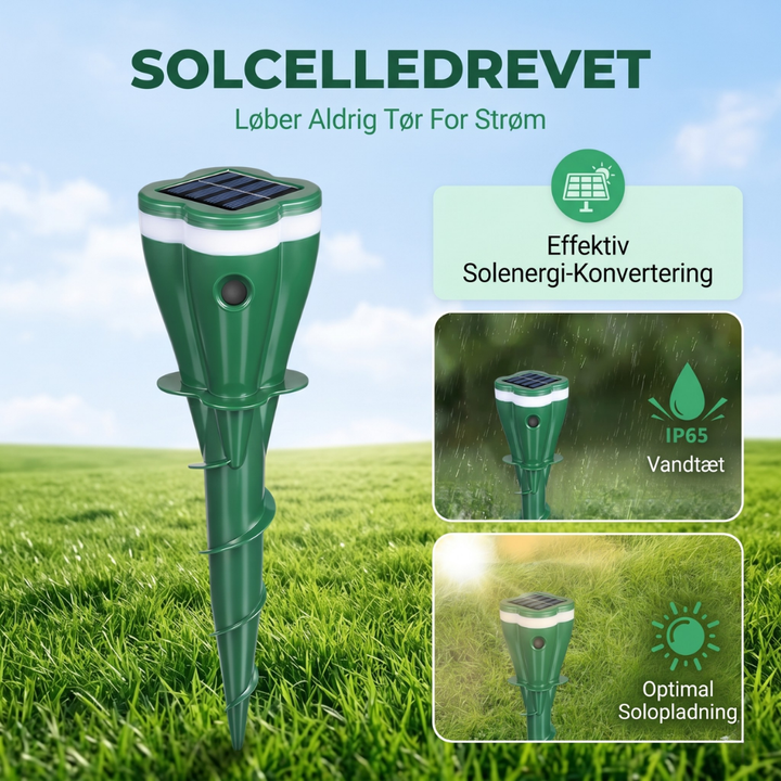PestGuard™ – Répulsif Ultrasonique Solaire pour Animaux