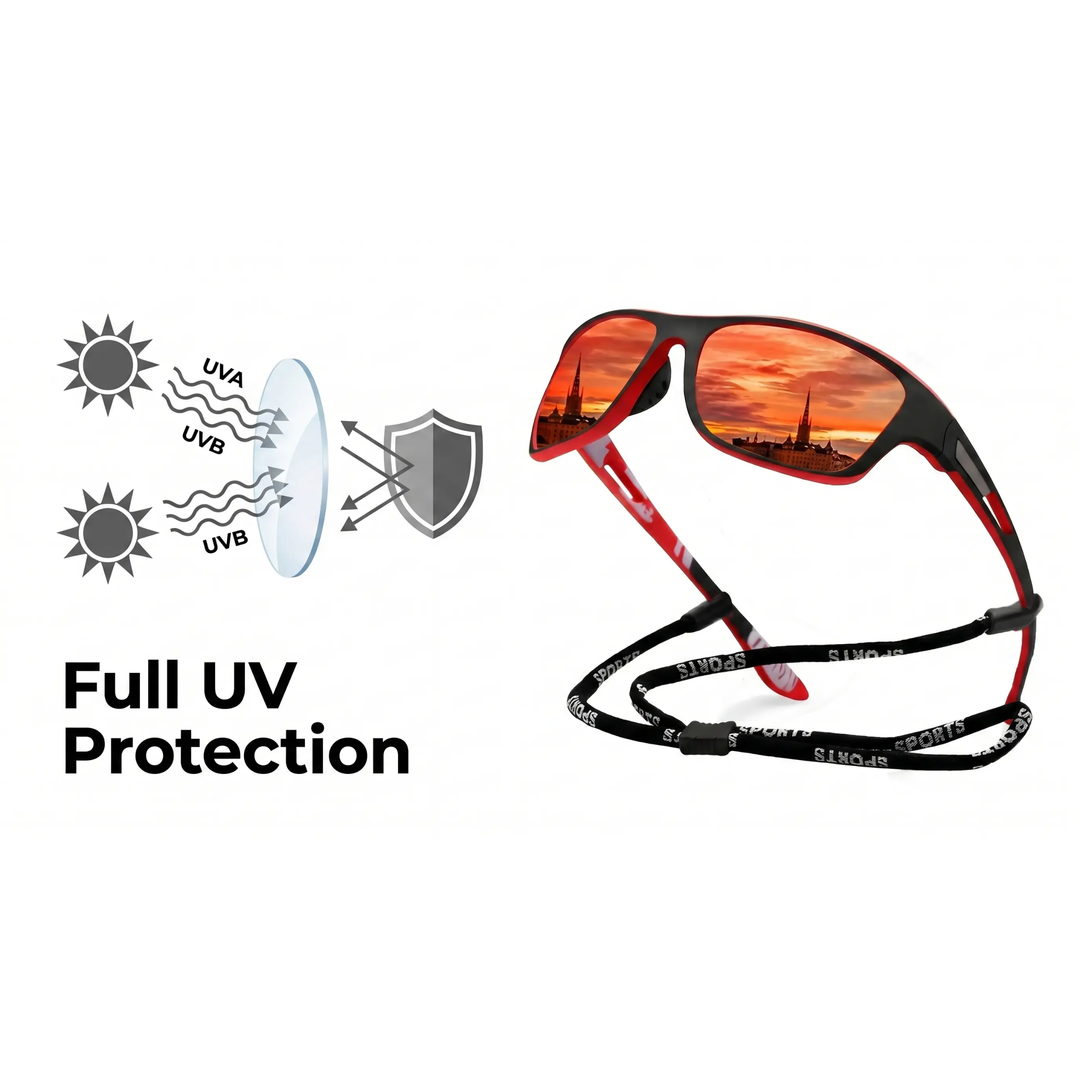 Occhiali da sole sportivi polarizzati PolarSport PRO+ professionali – Protezione UV e lenti resistenti ai graffi